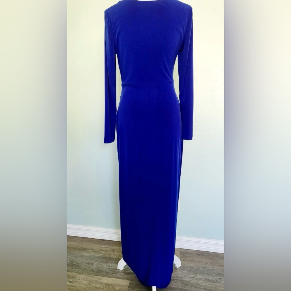 🧊 NWT Connected Sapphire Blue Jersey Knit Formal Evening Gown, 4 - Picture 4 of 8